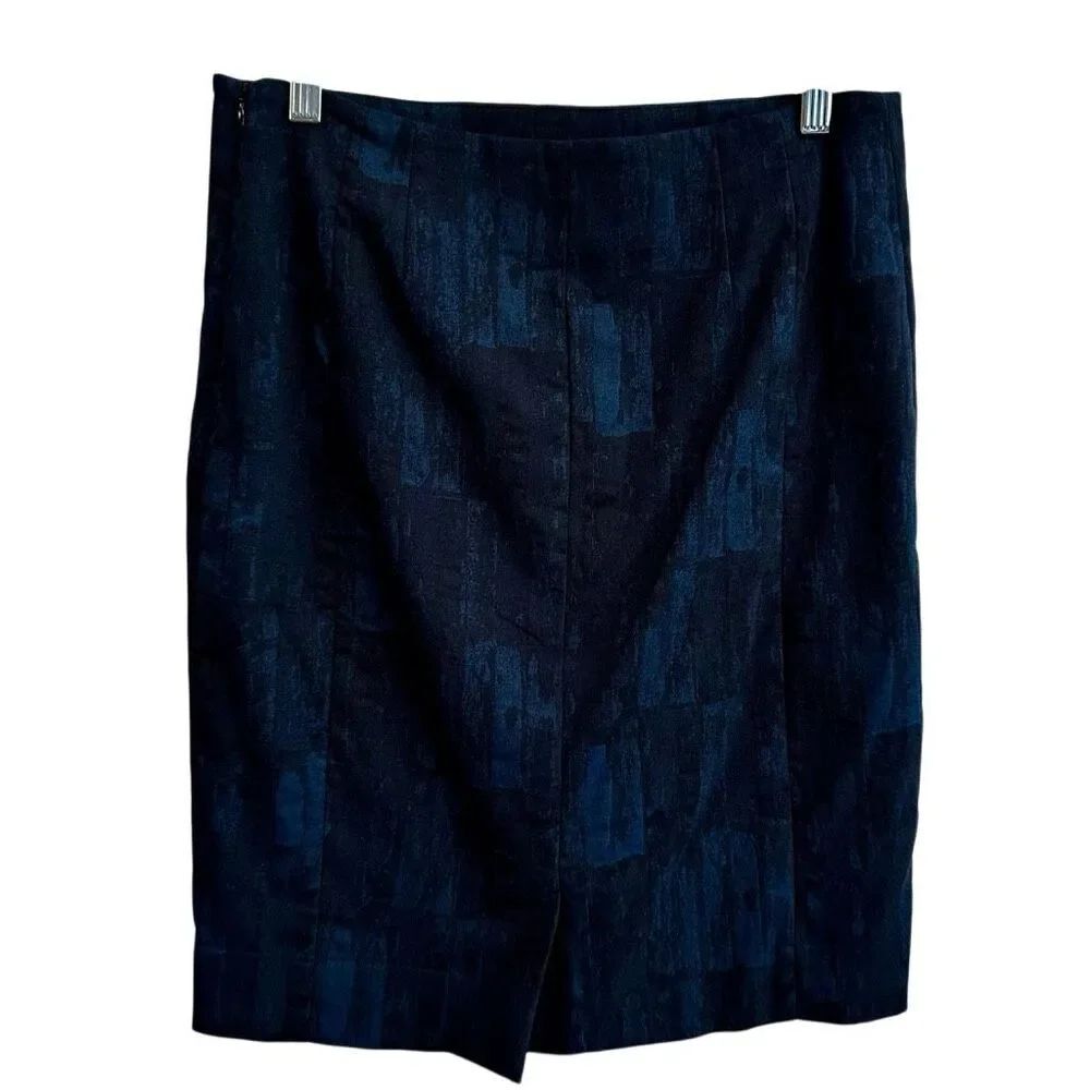 MM LaFleur Foil Burnout Pencil Skirt